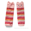 LW-48 Wholesale Lovely Animal Design Baby Leg Warmers Cute Design Baby Leg Warmers Color Pink